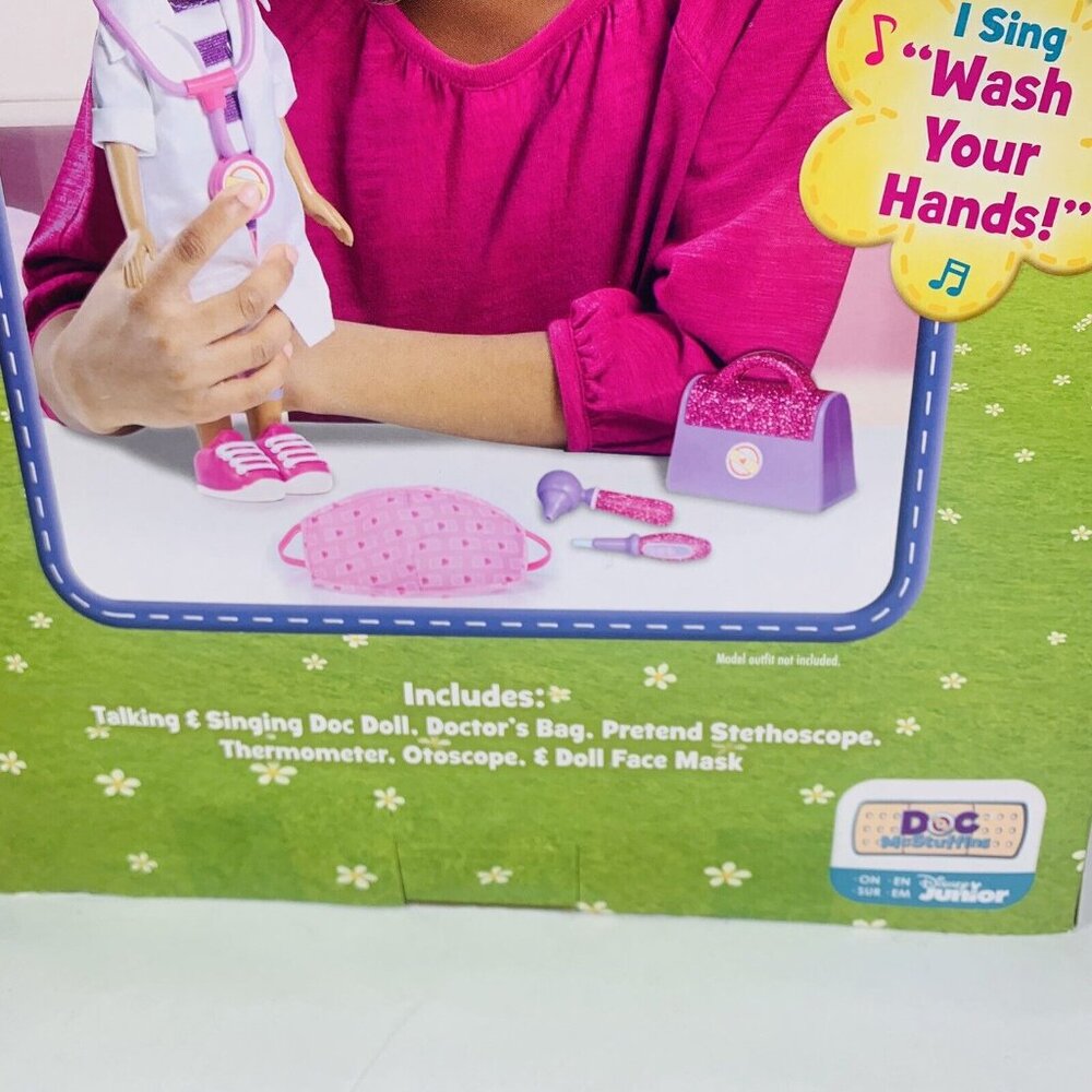 Doc McStuffins Wash Your Hands Singing Doll with Mask & Accessories - Picture 8 of 11